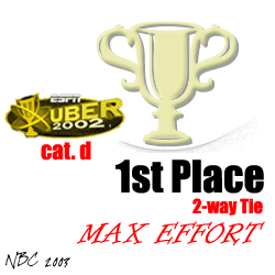 UBER 2002 - Category D - First Place - Max Effort