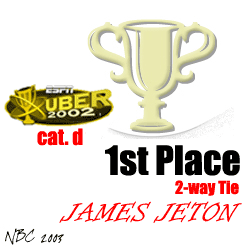 UBER 2002 - Category D - First Place - James Jeton